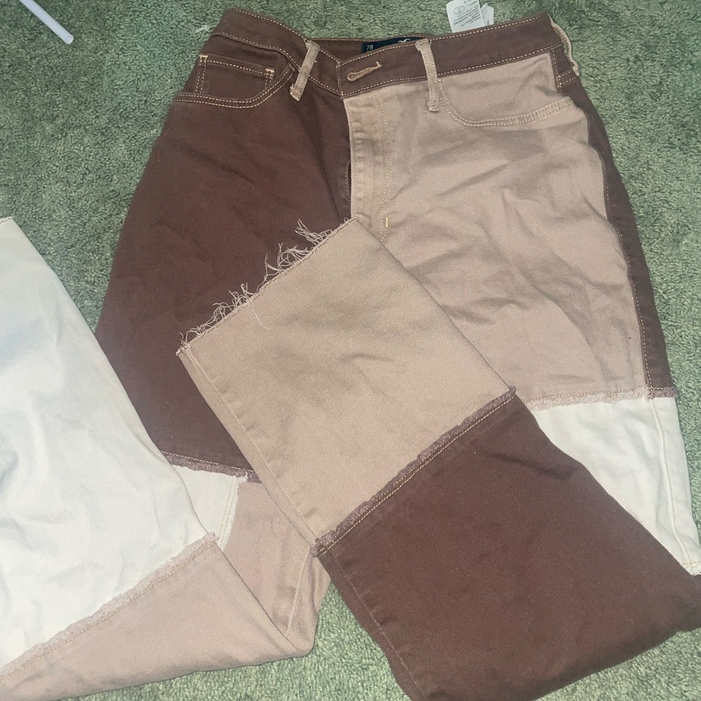 Hollister patchwork pants